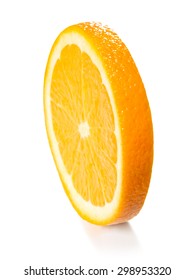 Orange Slice Isolated On The White Background