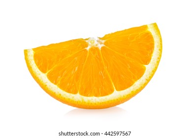 Orange Slice On White Background