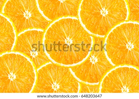 Orange slices as background texture