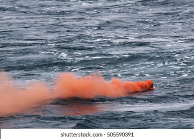 Orange Smoke Signal Buoy