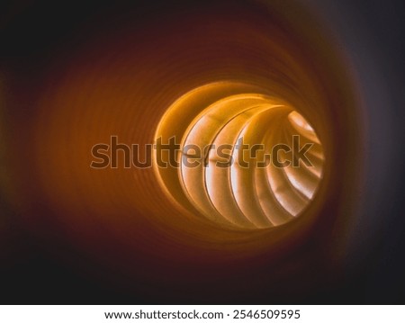 orange spiral going infinity for background