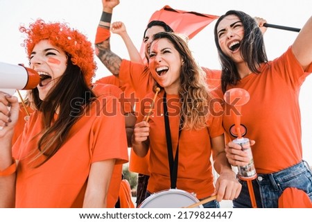 Similar – Image, Stock Photo spectator at stadium