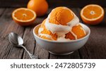 Orange Spumone: Creamy, layered Italian ice cream with vibrant orange flavor.
