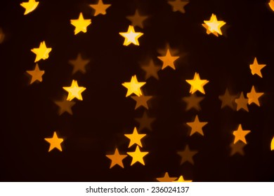 orange stars bokeh