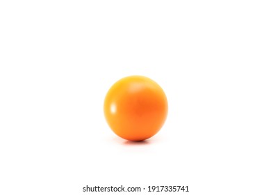 Orange Stress Ball Isolated On White Background