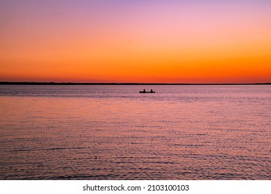 Orange Sunset At Britannia Beach 