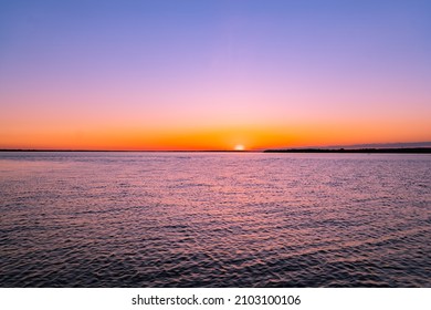 Orange Sunset At Britannia Beach 