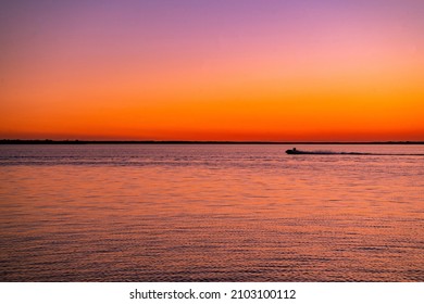 Orange Sunset At Britannia Beach 