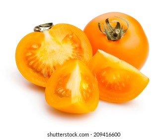 Orange Tomatoes Isolated