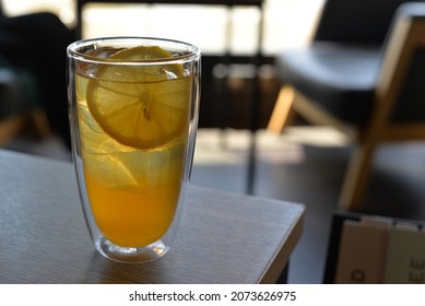 Orange Tonic Coffee Cold Brew, Iced Beverage In Bangkok, Thailand, Asia