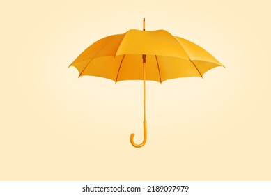 Orange umbrella on an orange background. tinting