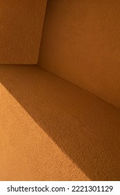orange wall corner composition background
