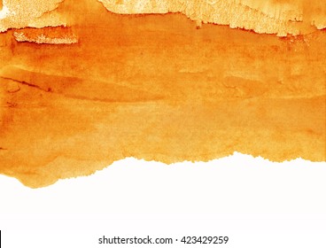 orange watercolor background, paint bruise