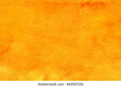 orange watercolor on paper