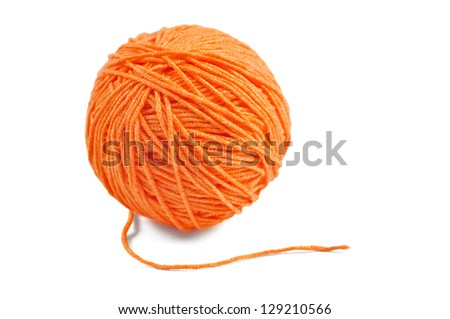 Similar – Image, Stock Photo Spools of Orange Yarn in Industrial Textile Production