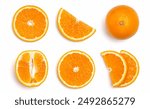 oranges fruit isolated with background