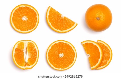 oranges fruit isolated with background