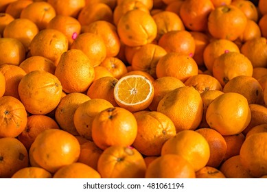 Oranges For Sale At Queen Victoria Market In Melbourne, Australia