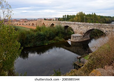 Orbigo Bridge Puente De Important Landmark Stock Photo 2085885544 ...