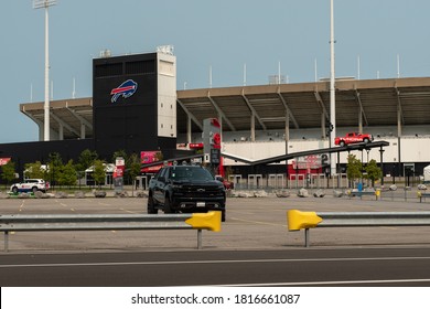 Orchard Park, New York / USA- September 16 2020: The Buffalo Bills Football Stadium