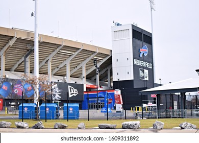 Orchard Park, New York/USA - January 7, 2020: New Era Field Home of Buffalo Bills Football Team 