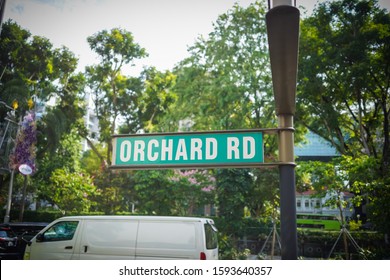 Orchard Rd, Singapore - December 2019. Orchard Rd Signage