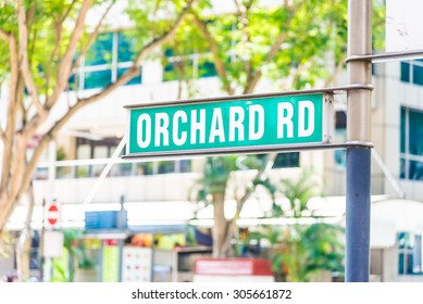 Orchard Road Sign