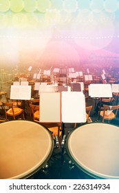 Orchestra Seats And Timpani On Stage