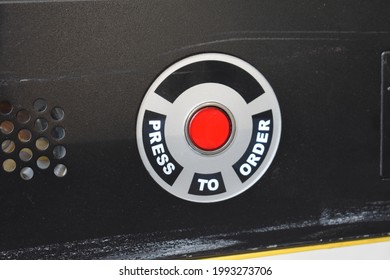 Order Button On A Restaurant Menu Board