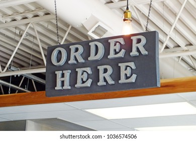 Order Here Sign Deli Stock Photo 1036574506 | Shutterstock