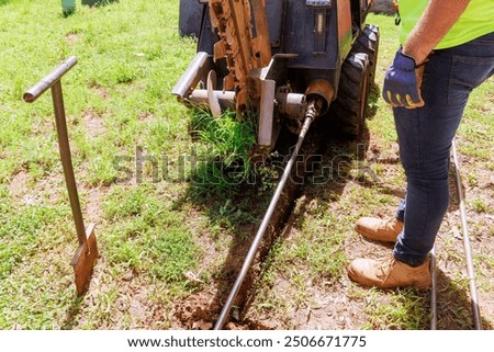 In order to install an underground communication system, horizontal directional drilling machine must be used first.