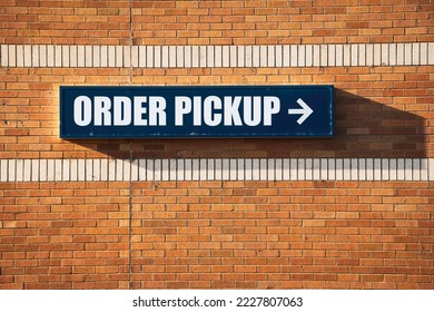 order pickup sign at store - Shutterstock ID 2227807063