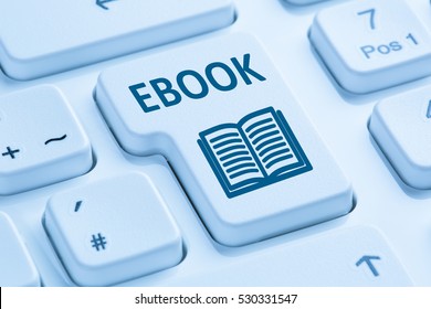 Ordering E-book Ebook download internet symbol blue computer keyboard