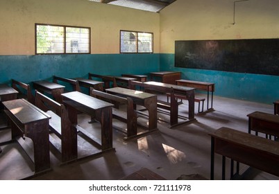 An Ordinary Classroom In An African School.