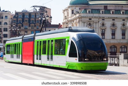 Ordinary tramway in Bilbao. Spain