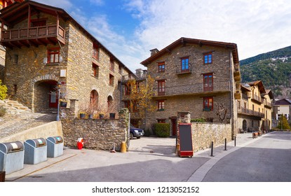 Ordino village in Andorra Pyrenees in ski area