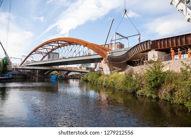 Ordsall Chord Railway Bridge Construction