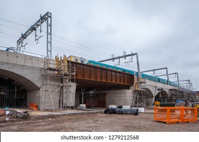 Ordsall Chord Railway Bridge Construction