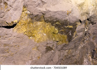 Ore Lode Inside A Gold And Copper Underground Mine In Chile
