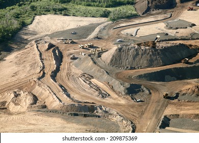 Ore Stored An A Open Pit Mining Operation