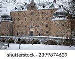 Orebro Castle a cold snowy December day