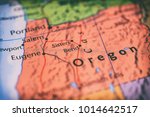 Oregon map background 