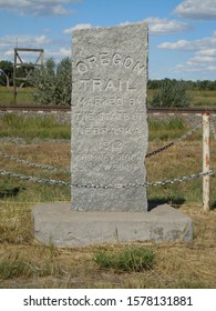 Oregon Trail Roadside Marker In Nebraska	