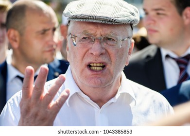 Orel, Russia - August 05, 2016: Orel City Day. Vladimir Zhirinovsky Talking Emotionally