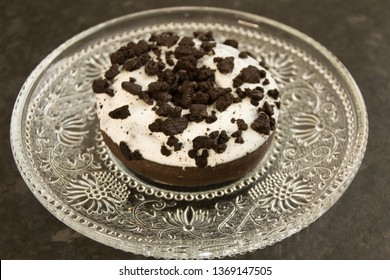 Oreo Donut On Crystal Plate 