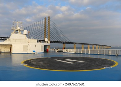 The Oresund Bridge is the world's longest cable-stayed bridge for combined road and rail traffic. The Öresund Bridge connects Denmark and Sweden. - Powered by Shutterstock