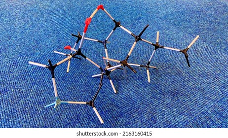 Organic Compound Model In A Chemistry Lab, University Of Liverpool, England 