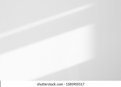 Organic drop diagonal shadow on a white wall. Overlay effect for photo, mock-ups, posters, stationary, wall art, design presentation