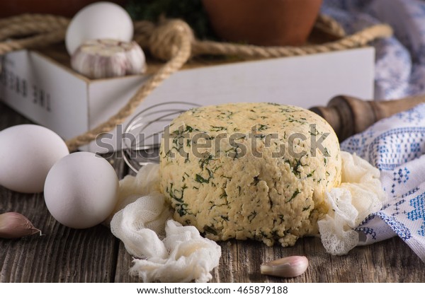 Organic Farming Cottage Cheese Ingredients Sour Stock Photo Edit