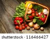 fruits and vegetables basket